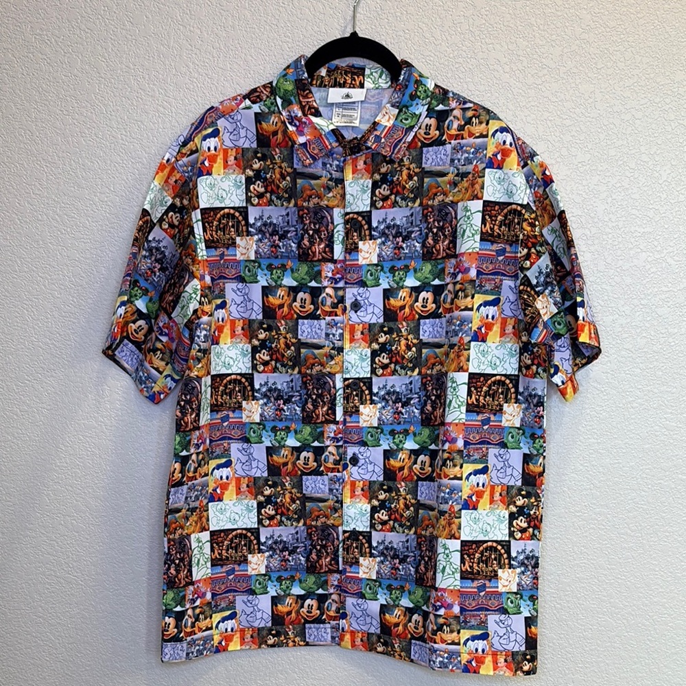 Disney Parks Mickey Mouse and Friends Button-Up Camp Shirt
